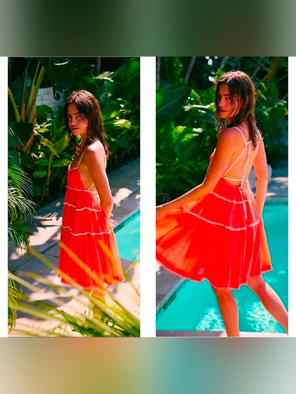 Free People Isla Midi Dress In Coral